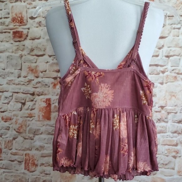 New Free People Melbourne Ruffle Ribbed Tank - Picture 3 of 6